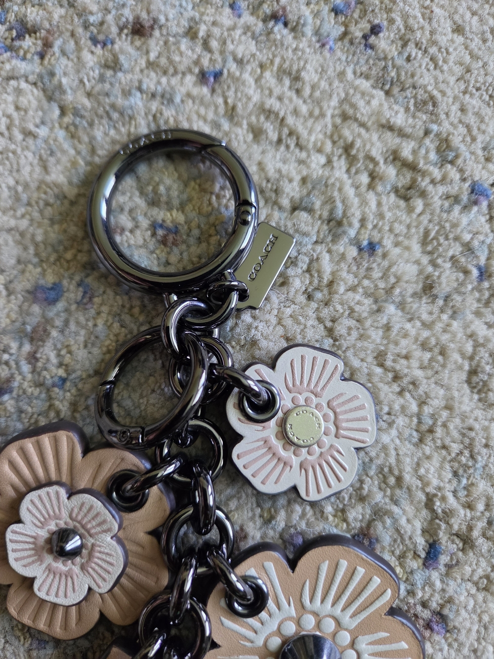 Coach Tea Rose Bag Charm - Picture 3 of 4